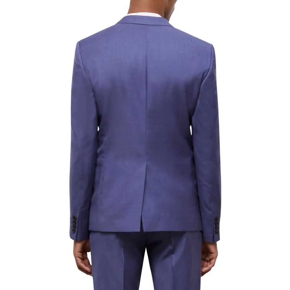 Slim-Fit Wool Suit Jacket