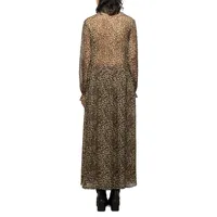 Leopard-Print Maxi Dress