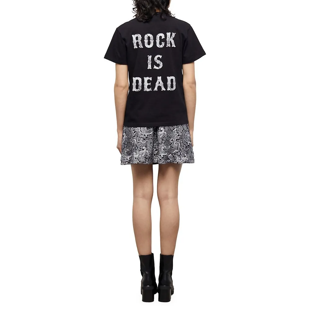 Rock Is Dead Back Graphic T-Shirt