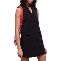 Tailored Sleeveless Mini Dress