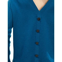 Convertible Button-Back Wool-Blend Sweater