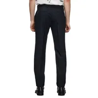 Prince Of Wales Wool Suit Trousers