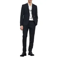 Prince Of Wales Wool Suit Trousers