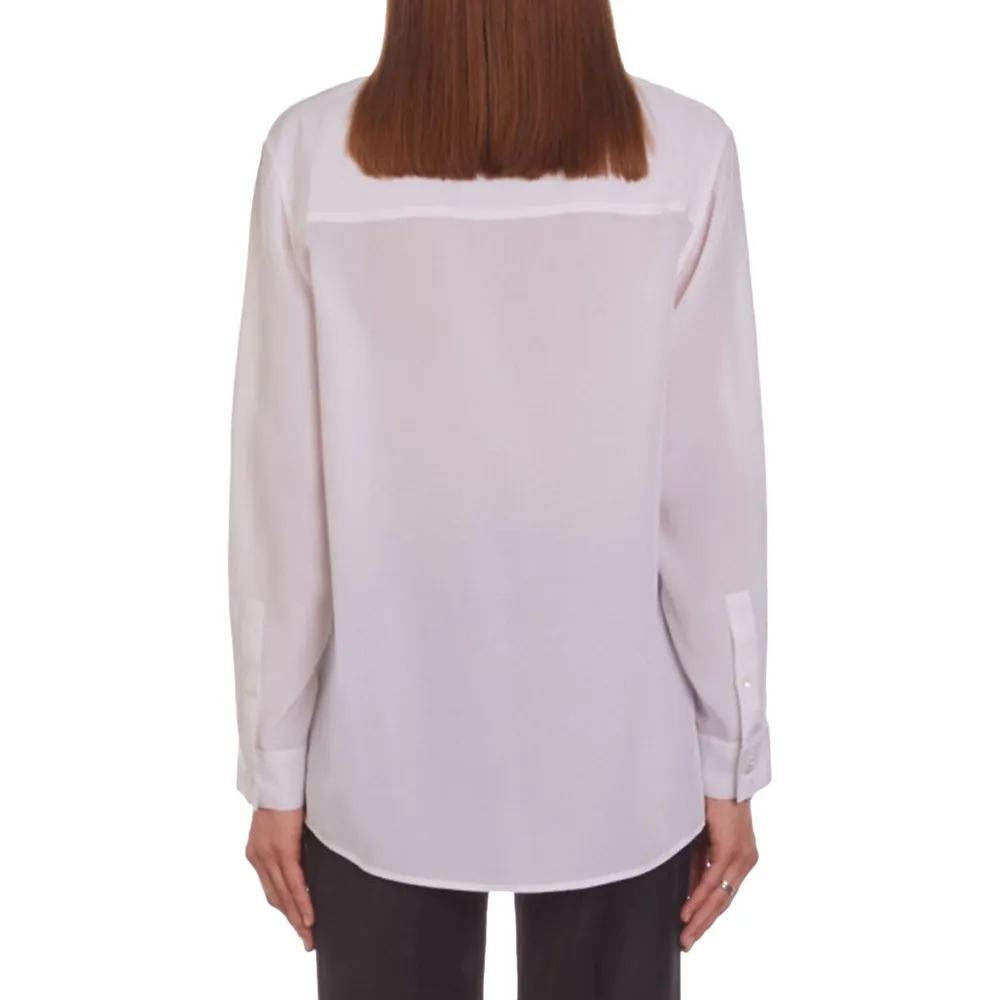 Patch-Pocket Silk Shirt