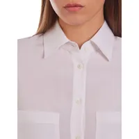 Patch-Pocket Silk Shirt