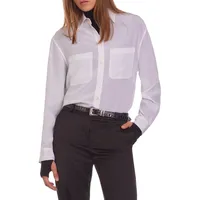 Patch-Pocket Silk Shirt