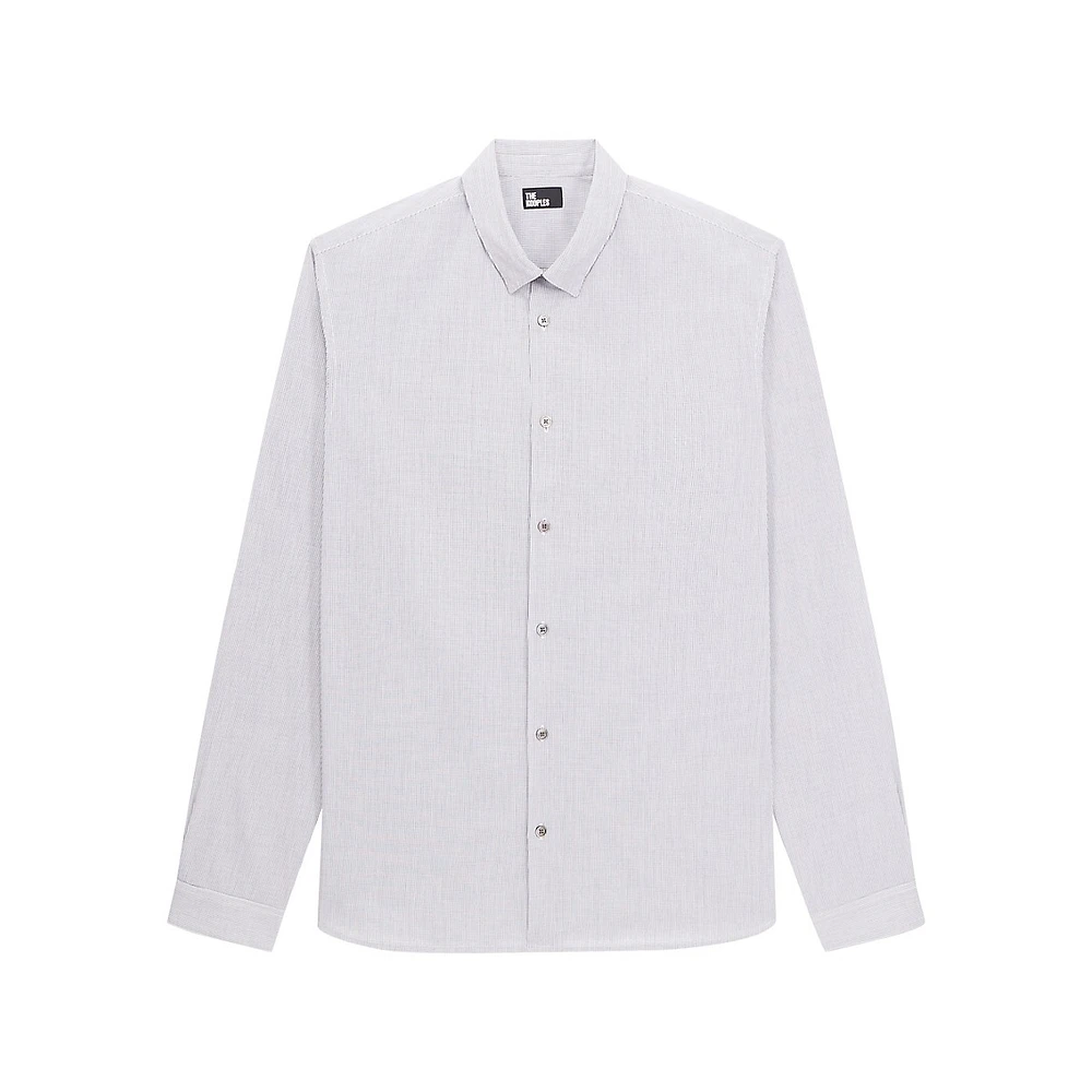 Micro-Check Casual Shirt