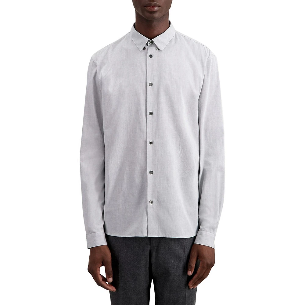 Micro-Check Casual Shirt