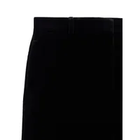 Velvet Flared-Leg Suit Trousers