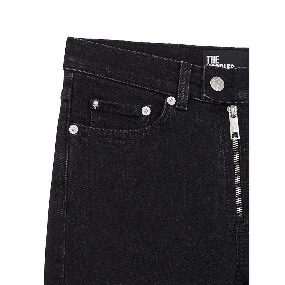 Slim-Fit Moto Jeans