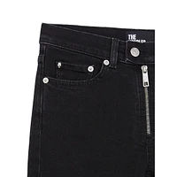 Slim-Fit Moto Jeans