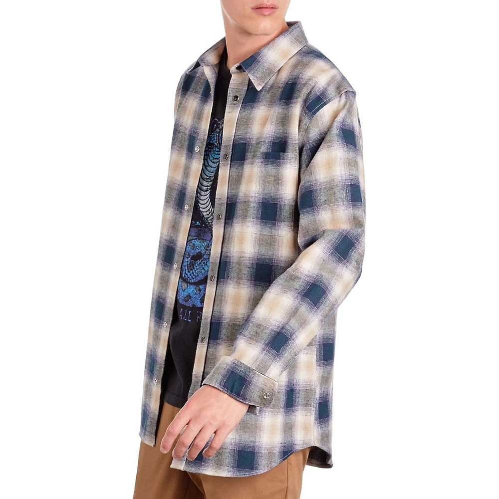 Cotton & Linen Check Shirt