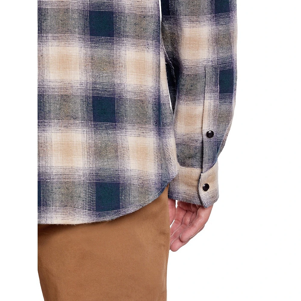 Cotton & Linen Check Shirt