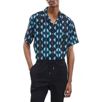 Comfort-Fit Geo-Print Shirt