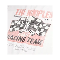 Moto Racing Skull Serigraphy T-Shirt