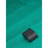 Wool Ribbed-Knit Crewneck Sweater