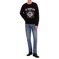 Wool-Blend Dagger Through Heart Logo Sweater