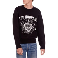 Wool-Blend Dagger Through Heart Logo Sweater