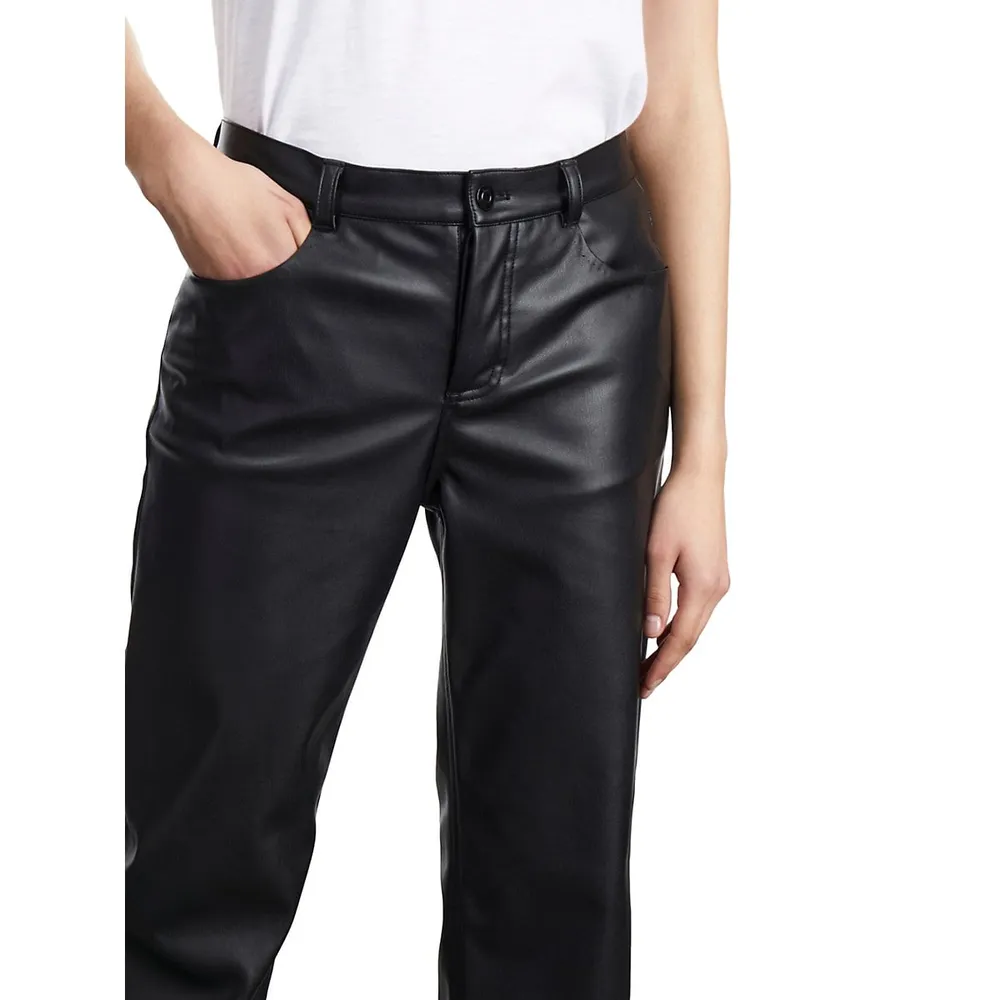 Faux Leather Pants