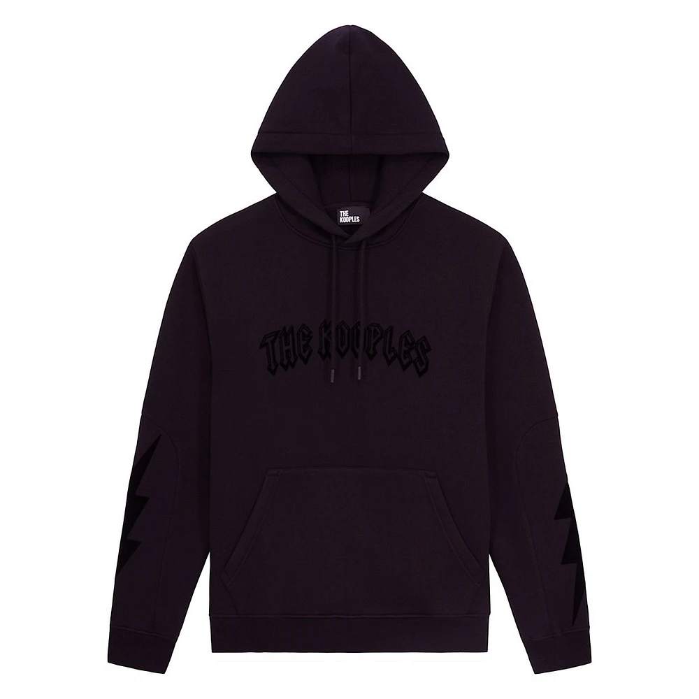 Logo Flocking Hoodie