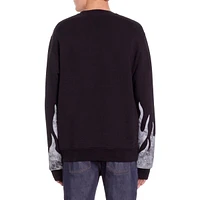 Kooples On Fire Serigraphy Sweatshirt