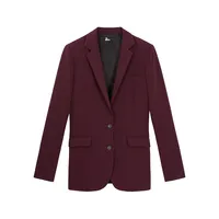 Straight-Fit Crepe Suit Jacket