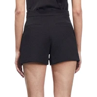 Button-Detailed Crêpe Shorts