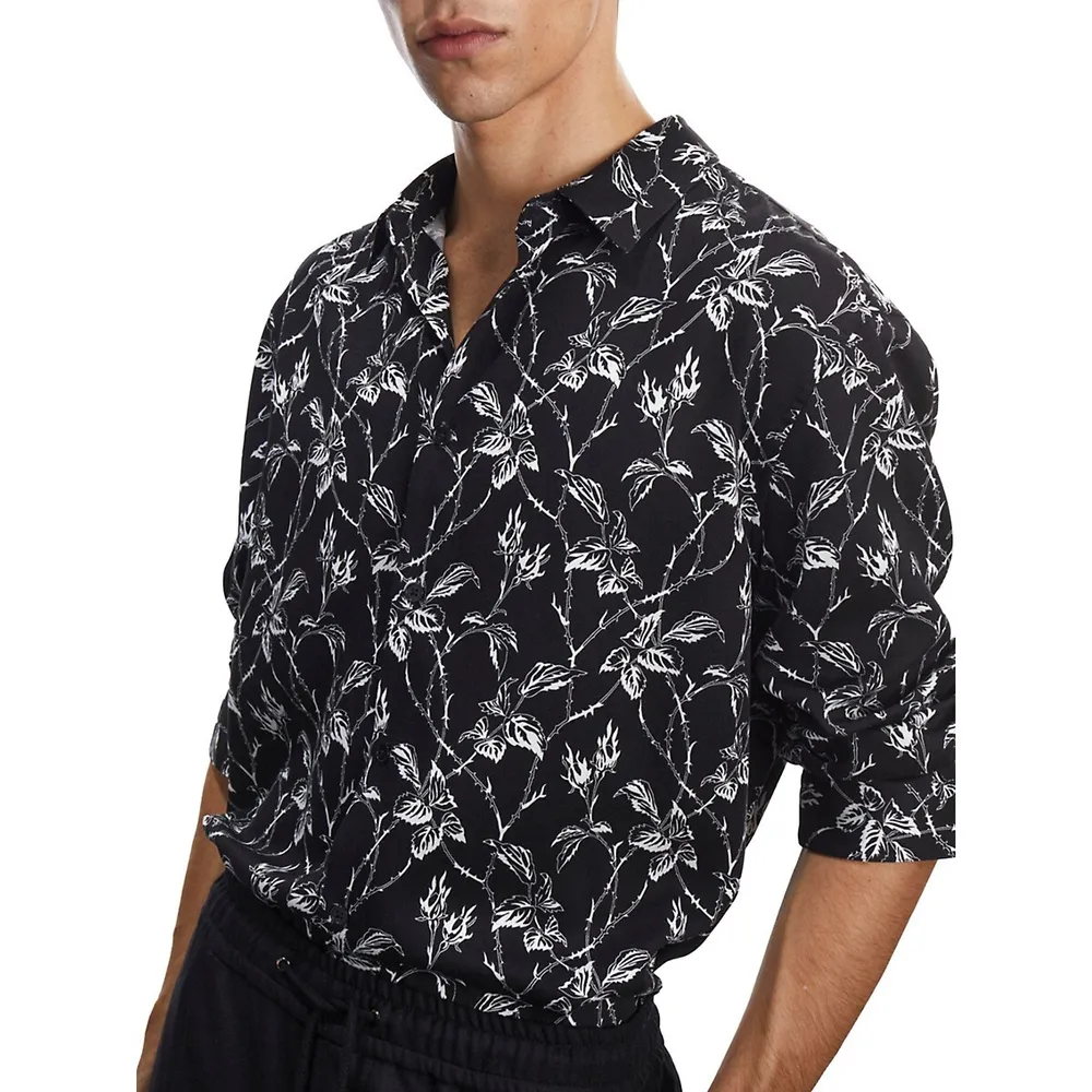 Straight-Fit Printed Shirt