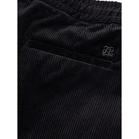 Straight-Fit Drawstring-Waist Corduroy Trousers