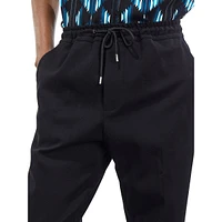 Drawstring-Waist Cuffed-Leg Pants