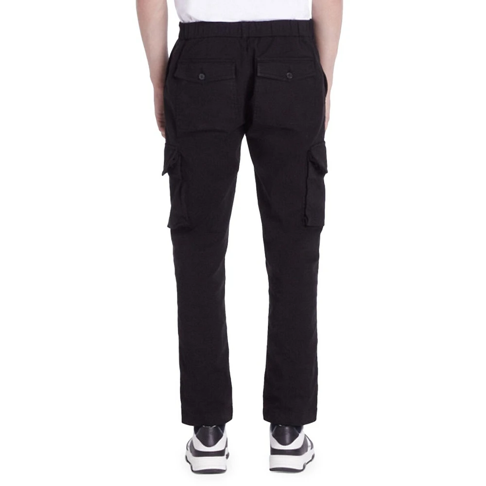 Stretch-Cotton Cargo Pants