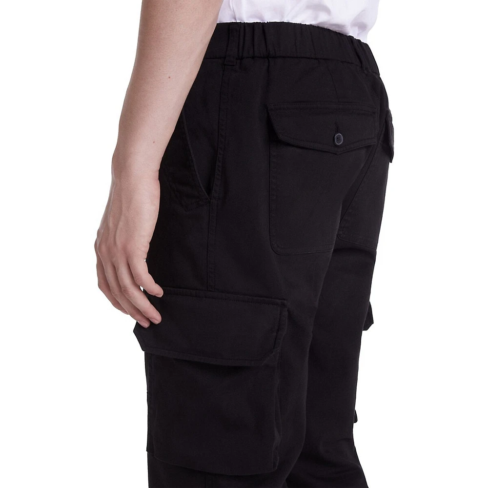 Stretch-Cotton Cargo Pants