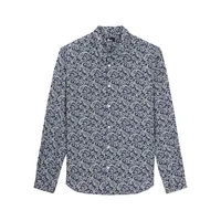 Comfort-Fit Paisley-Print Viscose Shirt