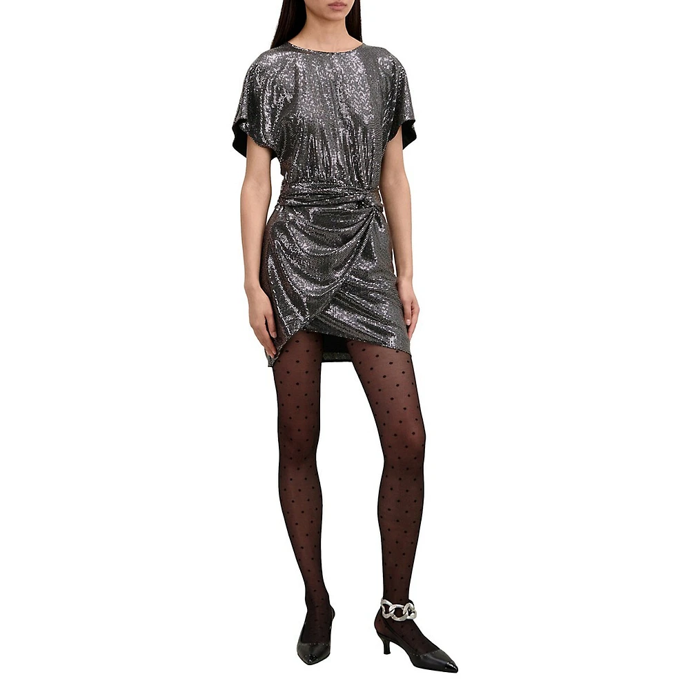 Metallic Mini Dress