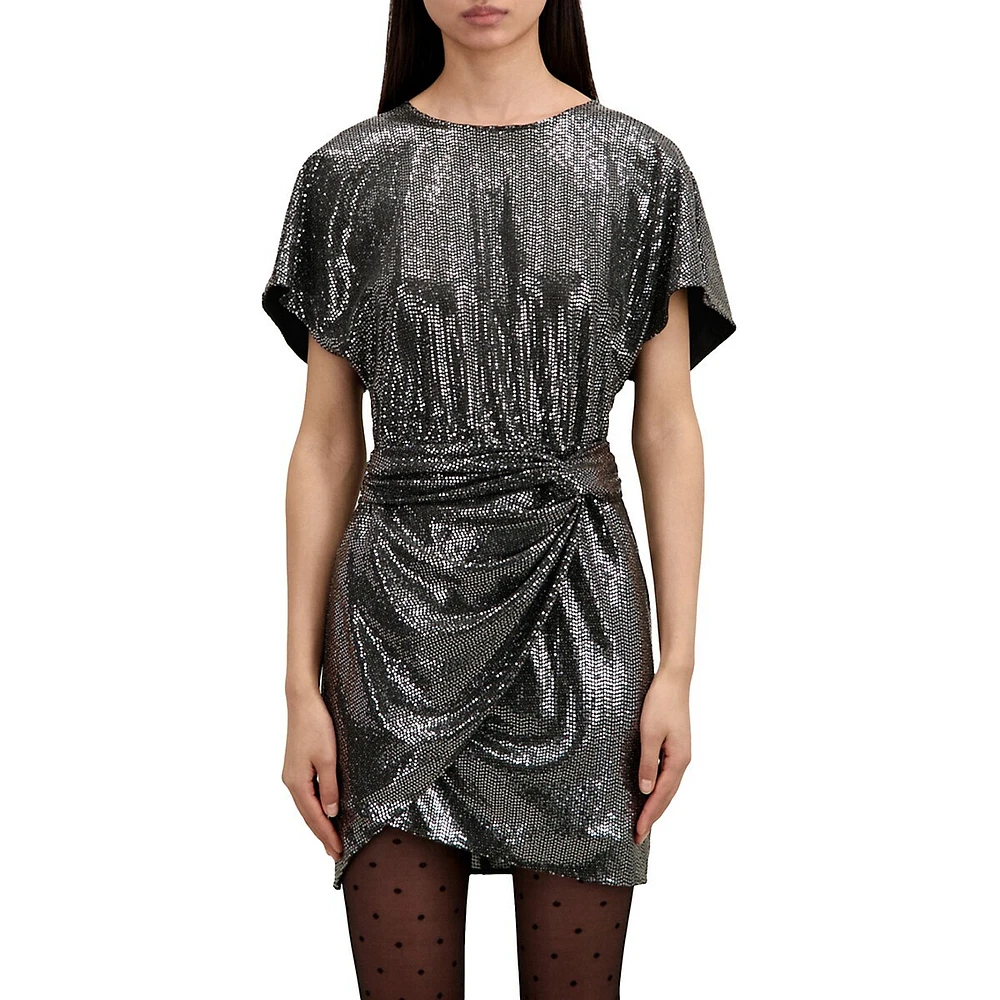 Metallic Mini Dress