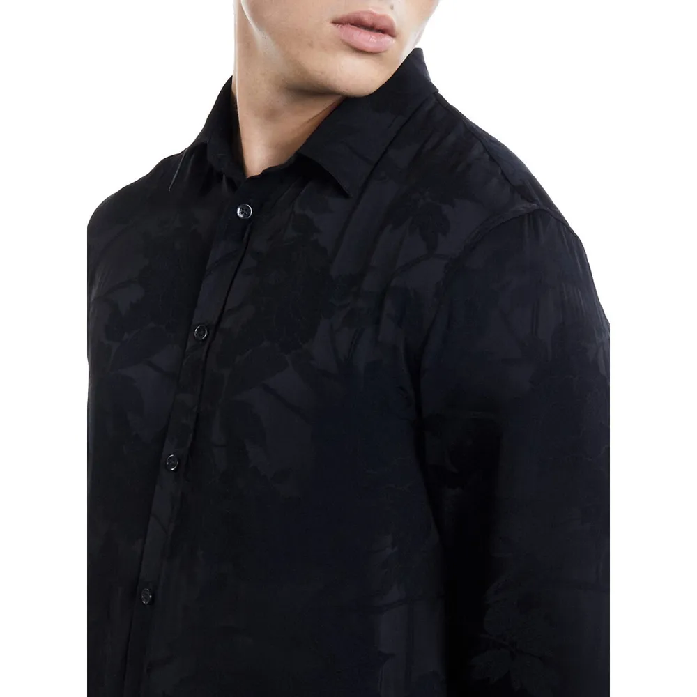 Floral Jacquard Shirt