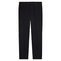 Satin-Trim Wool Tuxedo Trousers