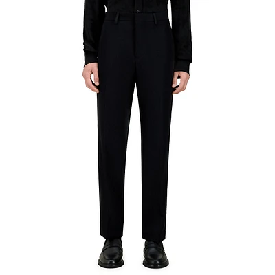 Satin-Trim Wool Tuxedo Trousers