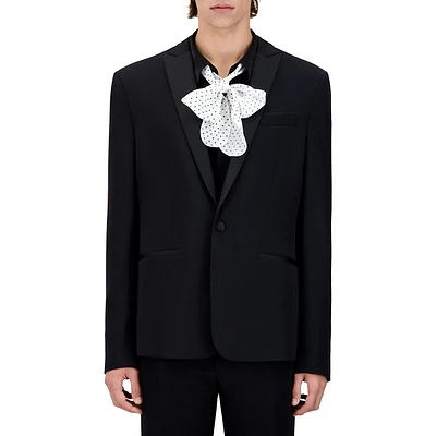 Wool & Satin Tuxedo Jacket