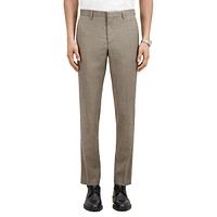 Fitted Wool-Blend Suit Trousers