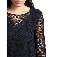 Lace-Detailed Top