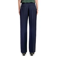 Chain-Detail Pleated Trousers