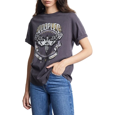 Skull Butterfly Serigraphy T-Shirt