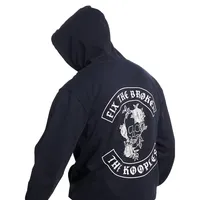 Flower Skull Serigraphy Hoodie