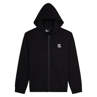 Zip-Front Dragon-Back Hoodie