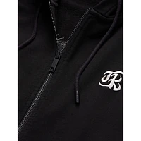 Zip-Front Dragon-Back Hoodie