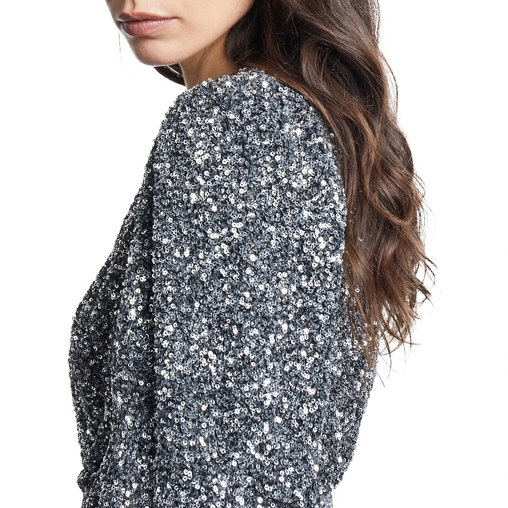 Sequin Fit-&-Flare Dress