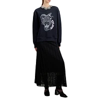 Snake Leopard Serigraphy Sweatshirt