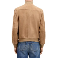 Suede Bomber Jacket