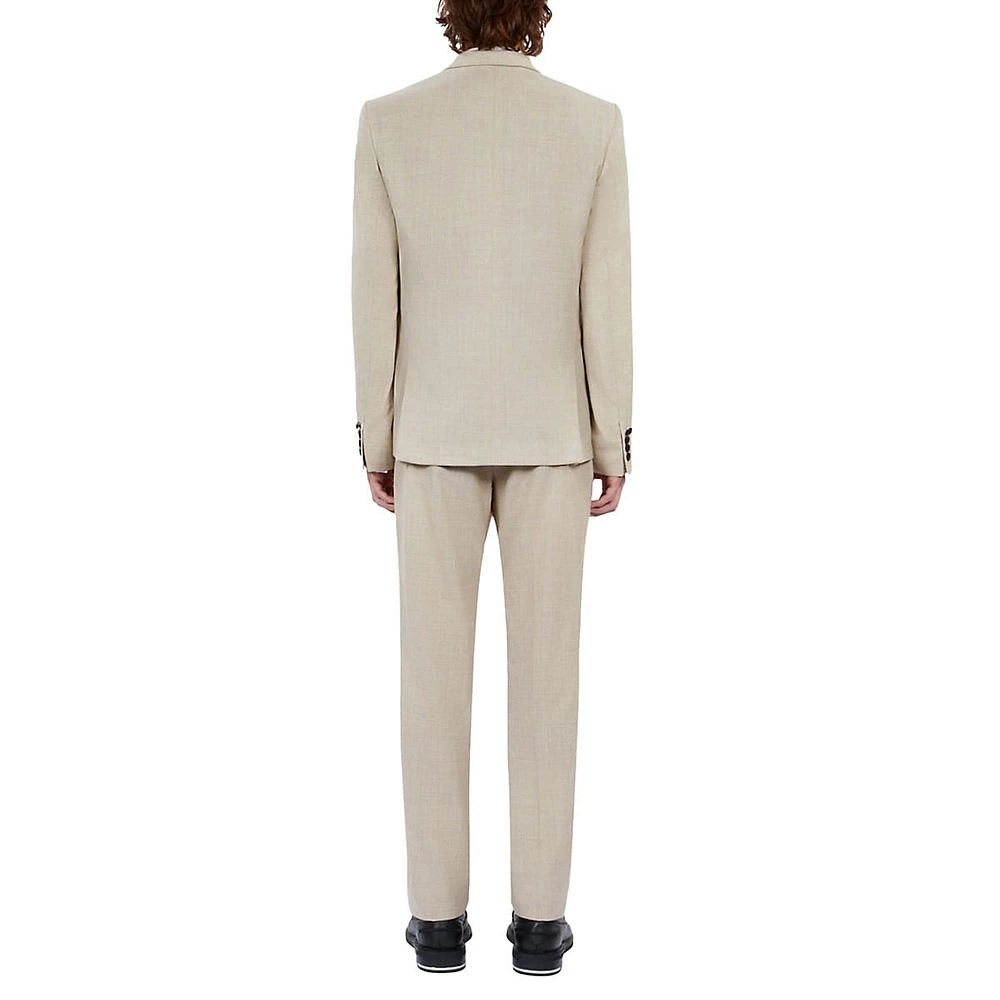 Slim-Fit Wool Suit Jacket